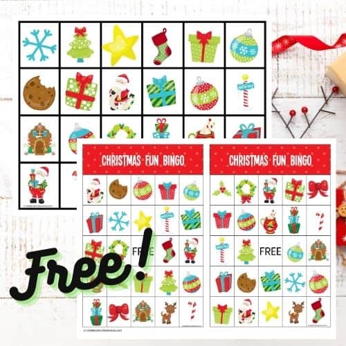 Christmas Bingo Game (FREE Printable) | Little Bins for Little Hands
