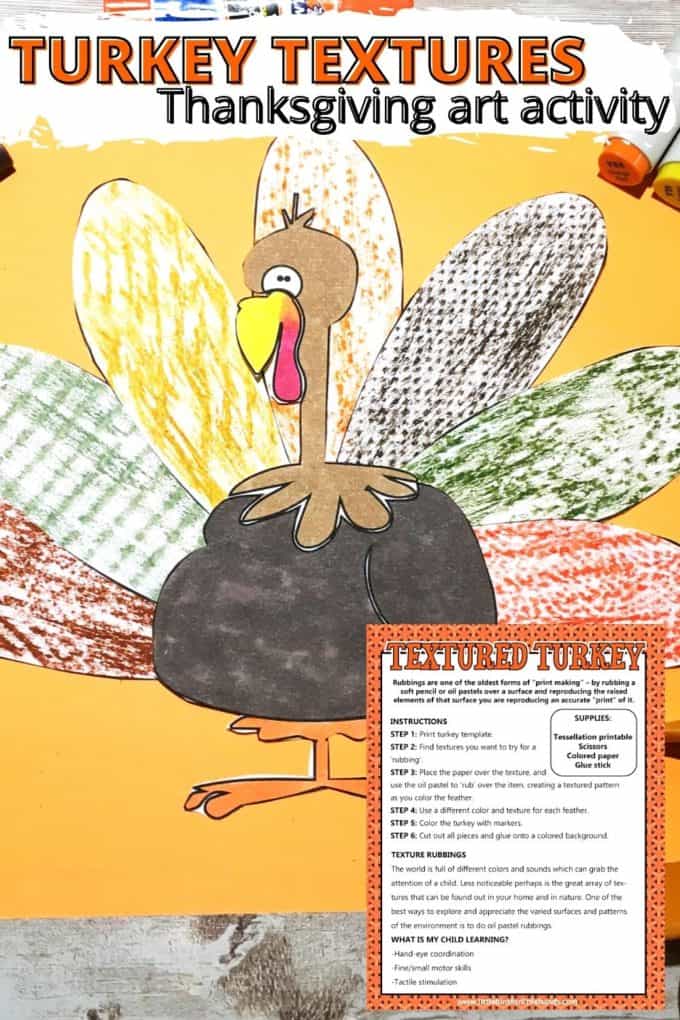 Fun paper turkey craft that explores textures