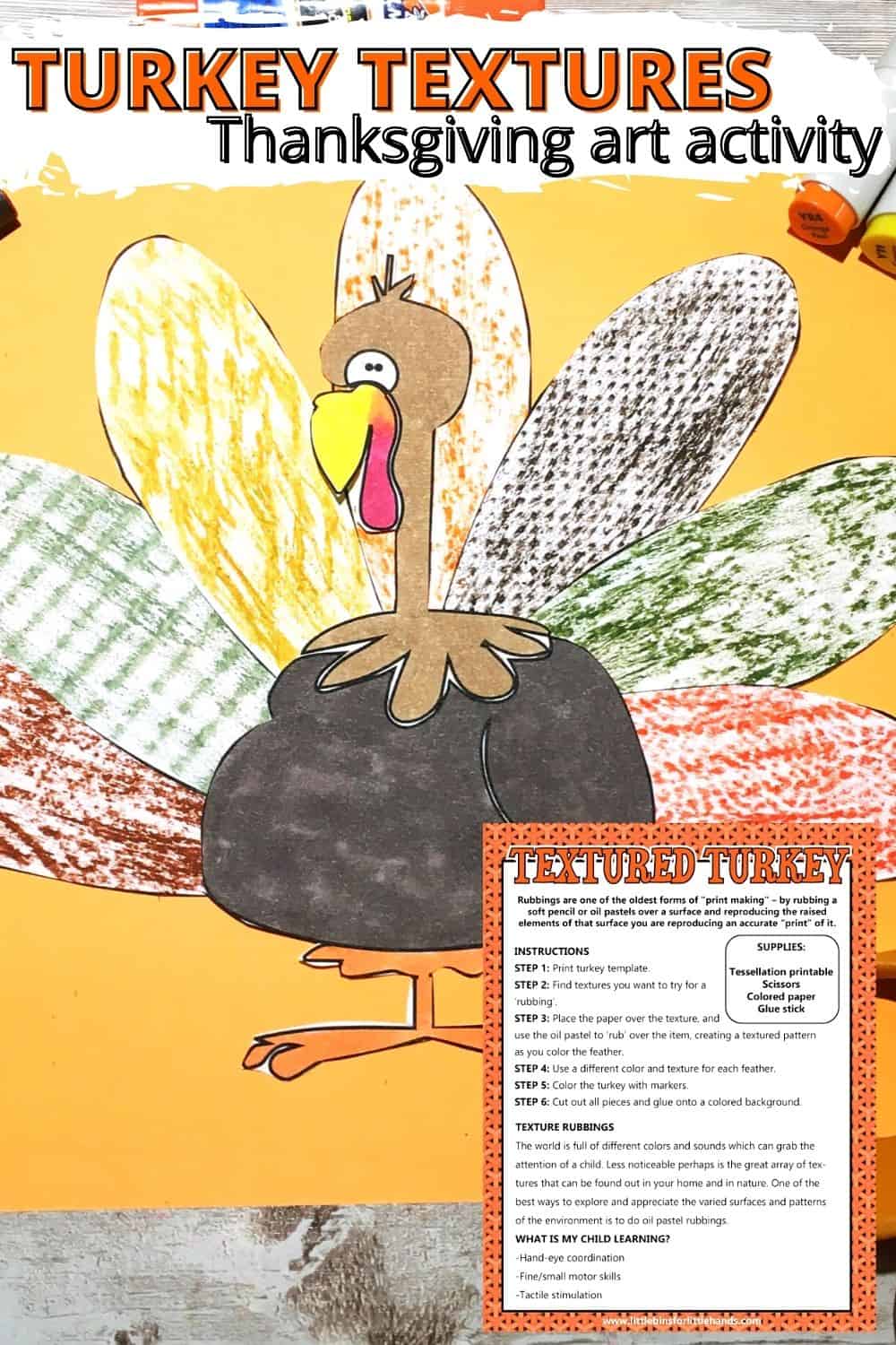 Free Printable Turkey Template for Kids - Little Bins for Little Hands