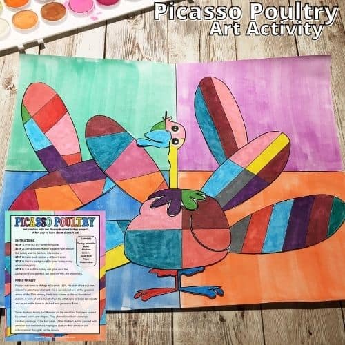 Picasso Turkey Art For Kids
