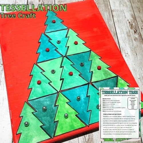 Christmas Tree Tessellation Printable