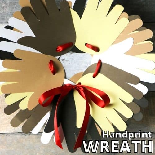 Handprint Wreath For Black History Month