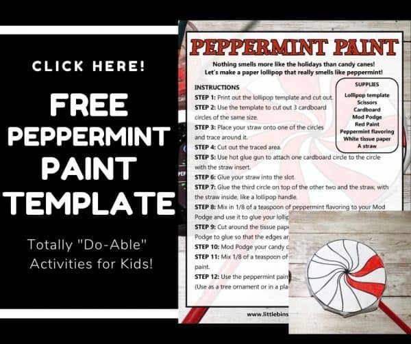 Make A Paper Lollipop With Scented Peppermint Paint