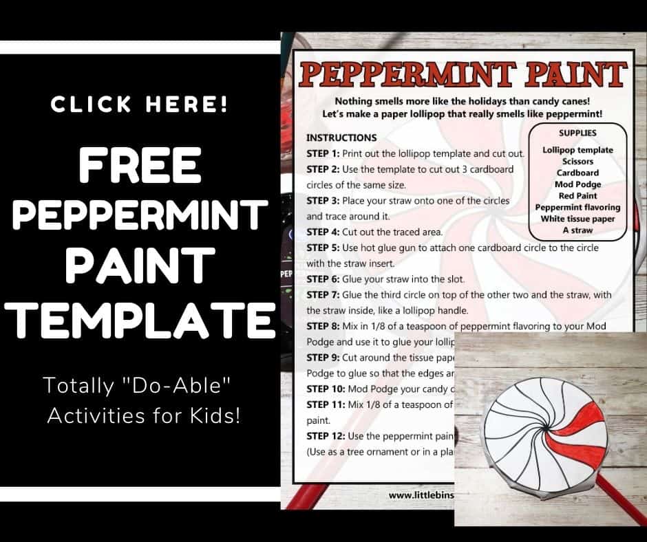 Make A Paper Lollipop With Scented Peppermint Paint
