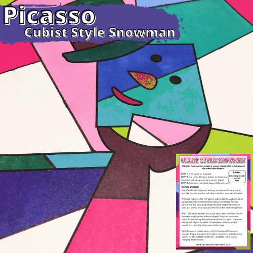 Picasso Snowman Art Activity