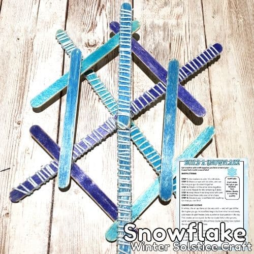 Popsicle Stick Snowflake Ornaments