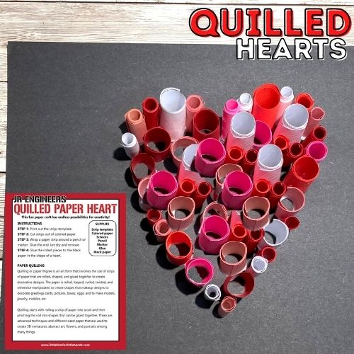 Paper Quilled Heart Craft