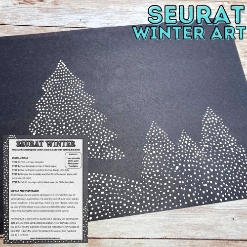 Winter Dot Painting (Free Printable)