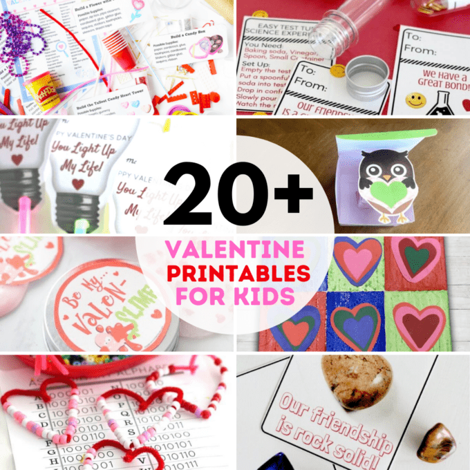 Free Valentine's Day printables for kids.