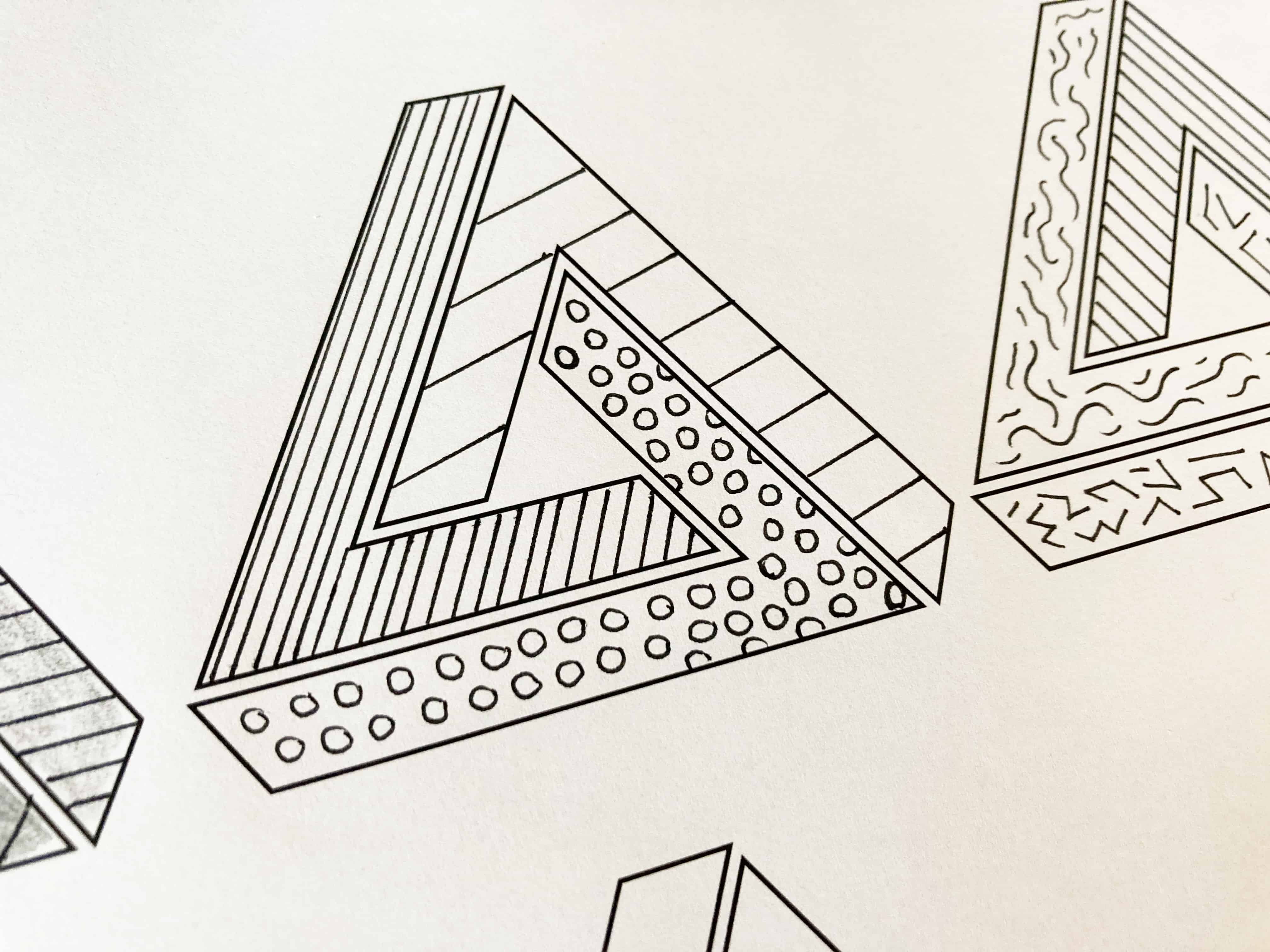 Zentangle Art Activity (Free Printable) Story - Little Bins for Little Hands