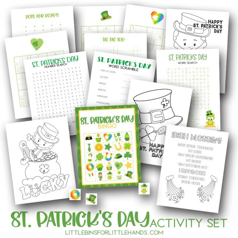 St Patrick’s Day Bingo (Free Bingo Cards)