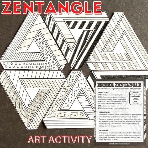 Zentangle Art Activity (Free Printable)