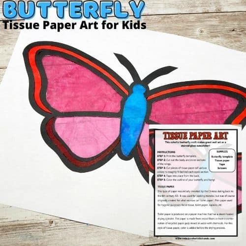Tissue Paper Butterflies