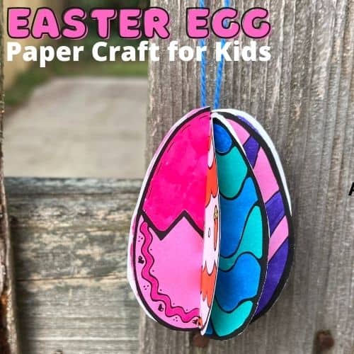 Paper Easter Egg Ornaments - Little Bins for Little Hands