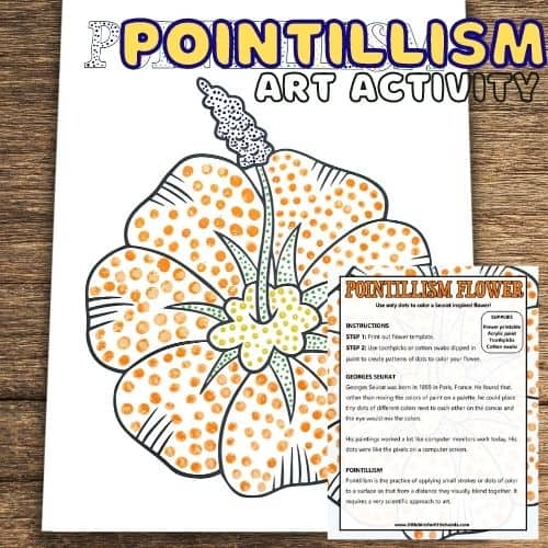 Finger Paint Pointillism - Craft Project Ideas
