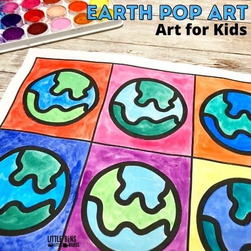Earth Day Pop Art For Kids