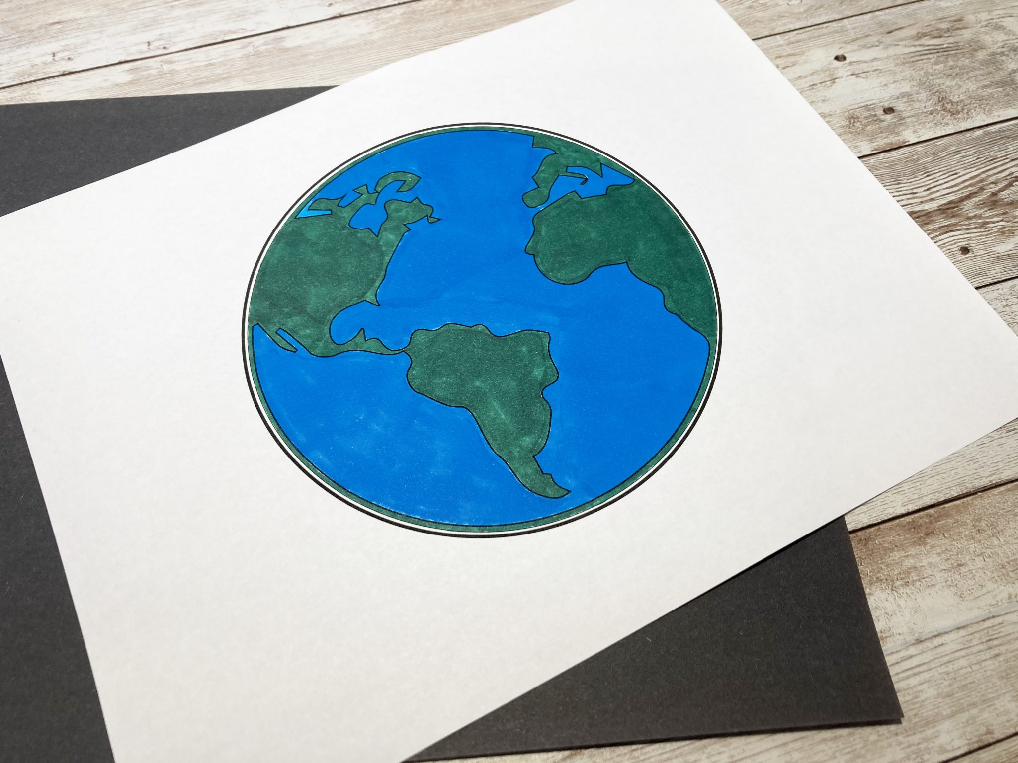 Earth Day Art Project For Kids - Little Bins for Little Hands