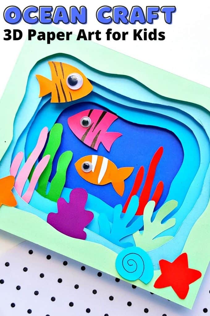 3D Coloring Handmade Craft Kits for Kids, Space and Sea Theme