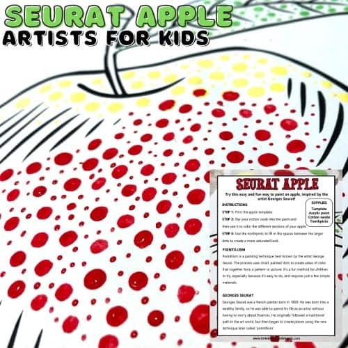 Paint An Apple With Dots (Free Printable)