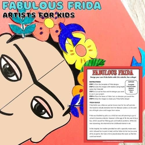 Frida Kahlo Collage For Kids