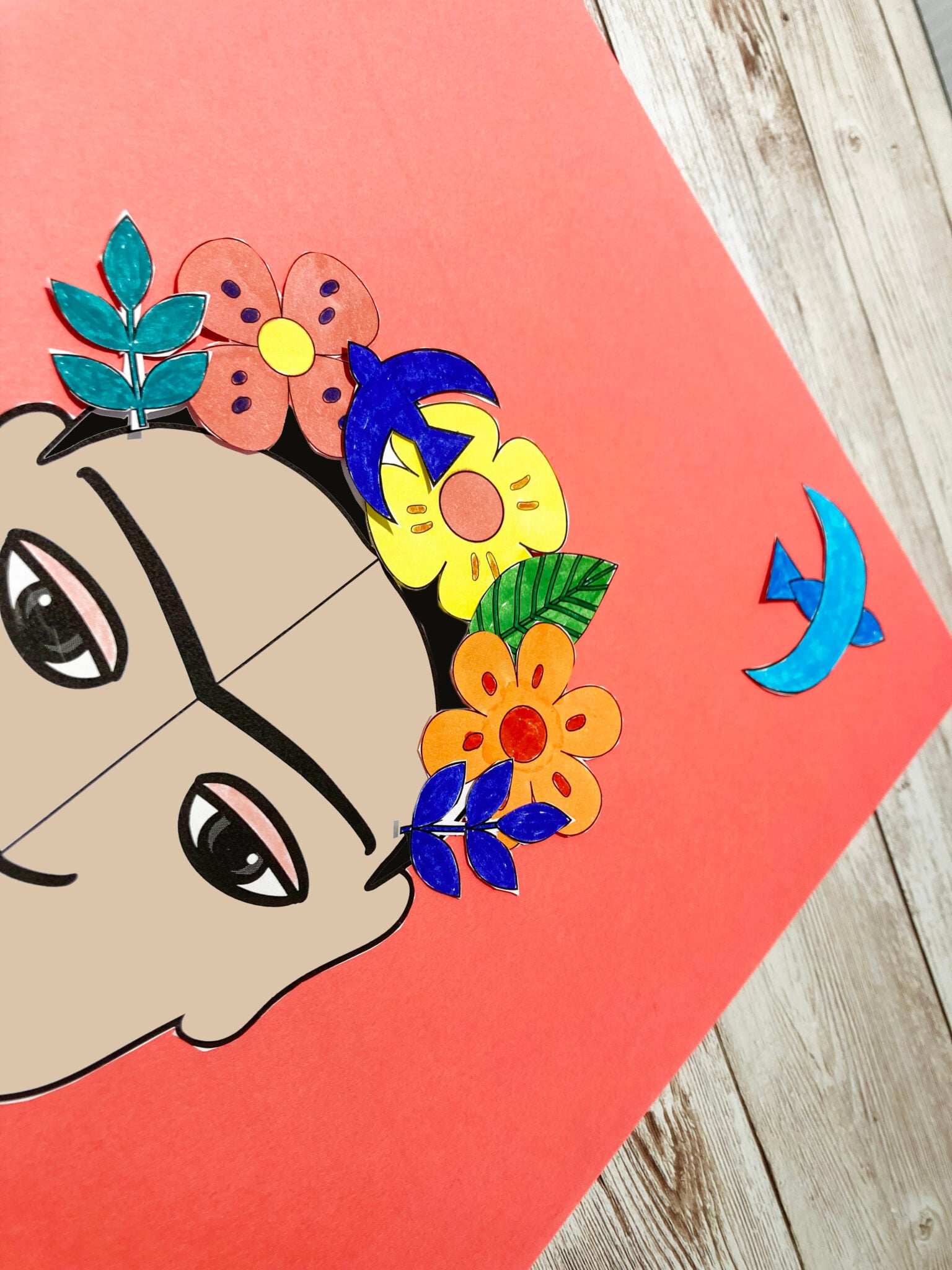 Frida Kahlo Collage For Kids - Little Bins for Little Hands