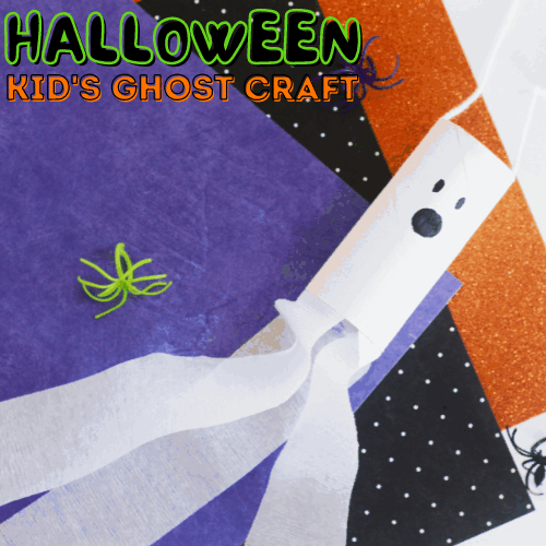 Toilet Paper Roll Ghost Craft