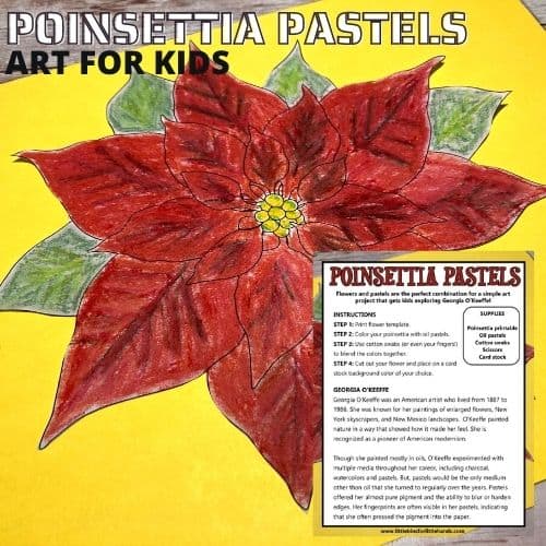 Poinsettia Art Activity For Christmas