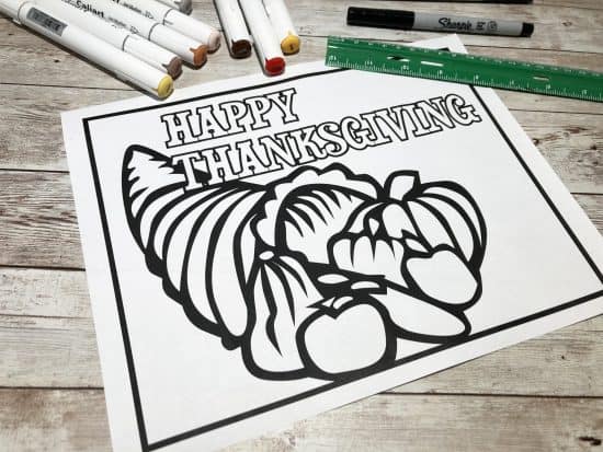 Thanksgiving Zentangle Art Activity - Little Bins for Little Hands