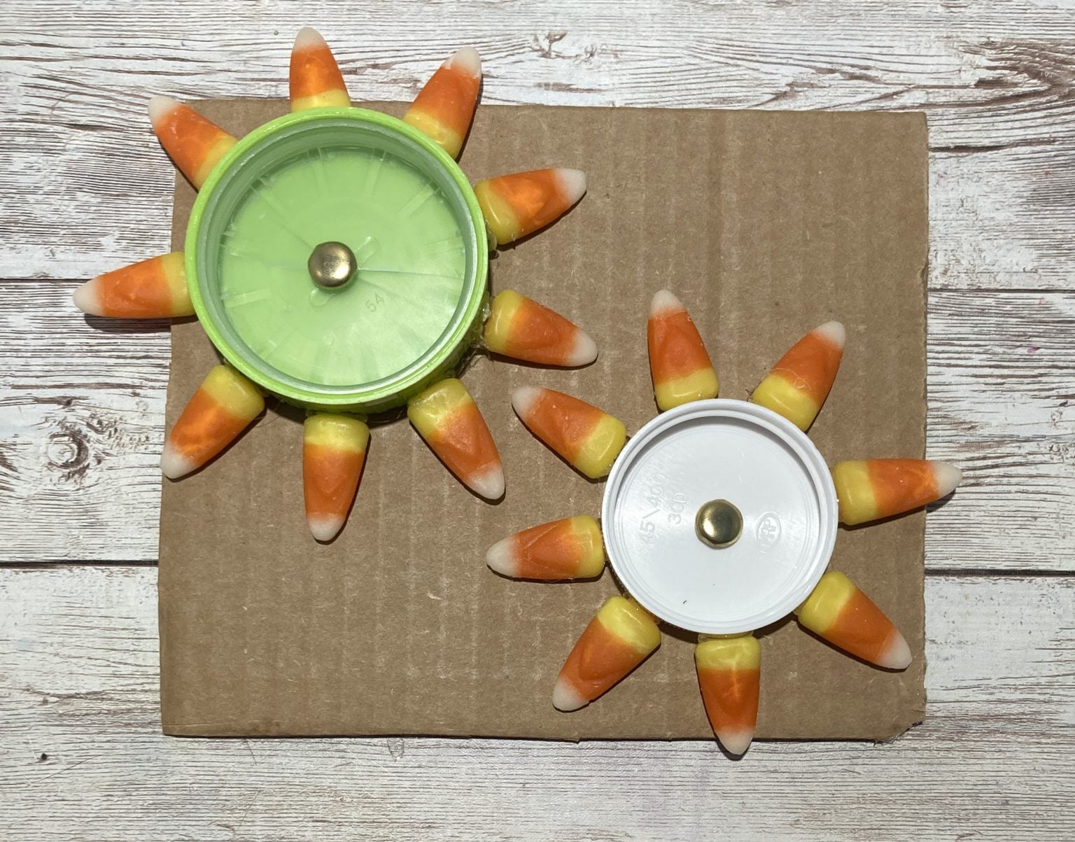 Candy Corn Gears STEM Activity (Simple Gear System)