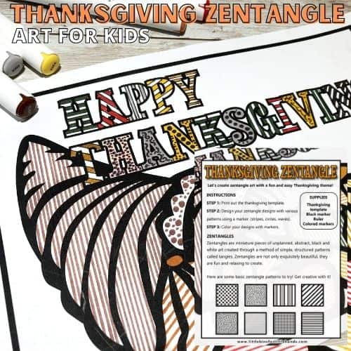 Thanksgiving Zentangle Art Activity