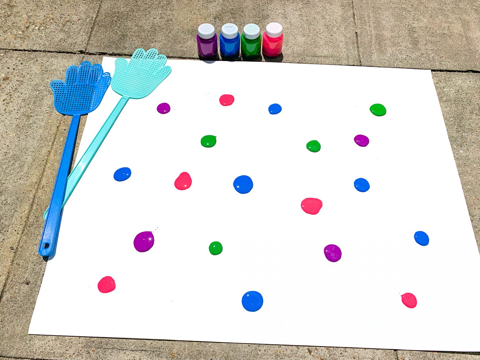 Fly Swatter Painting Little Bins for Little Hands