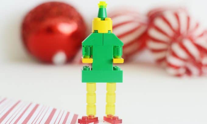 A lego elf for the LEGO Advent Calendar.
