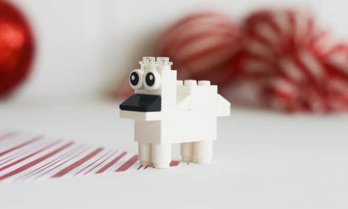 A lego polar bear for the LEGO Advent Calendar.