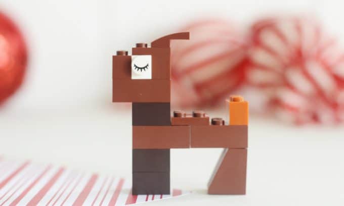 A cute Lego reindeer project.