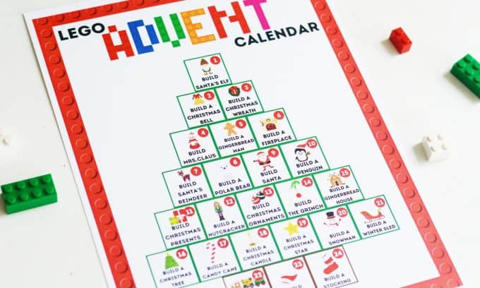 Lego Advent Calendar Printable Free