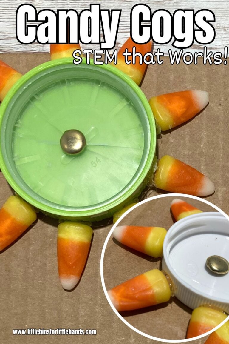 Candy Corn Gears STEM Activity (Simple Gear System)