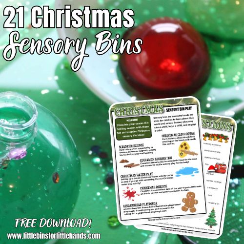 Easy Christmas Sensory Bin (Decorate the Tree!) - Simply Full of Delight