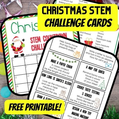 Christmas STEM Challenge Cards
