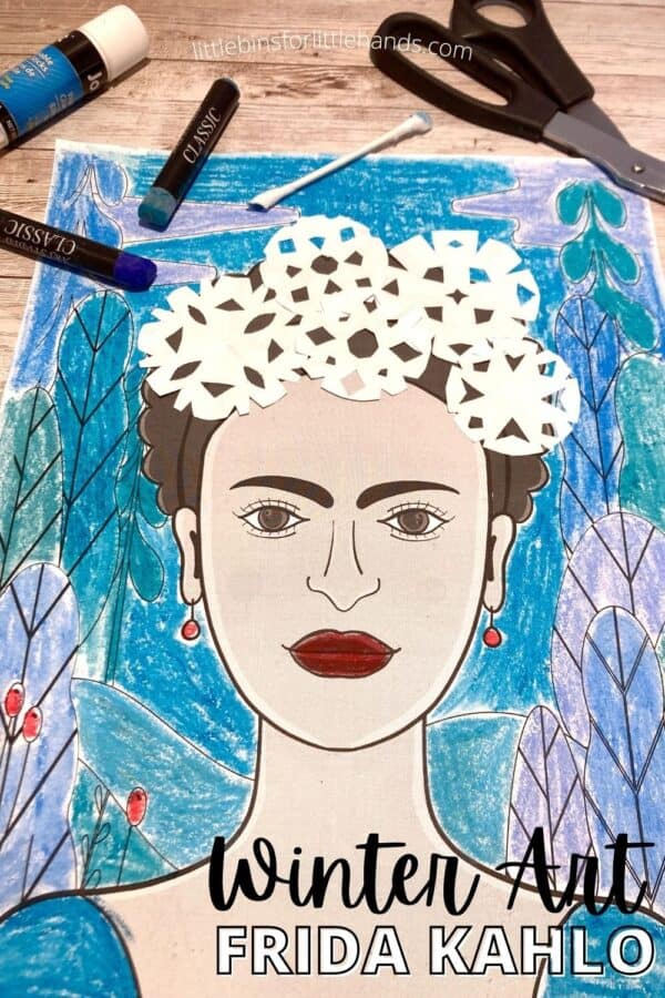 Frida Kahlo Winter Art Project - Little Bins for Little Hands