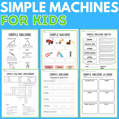 Simple Machines Worksheets for Kids
