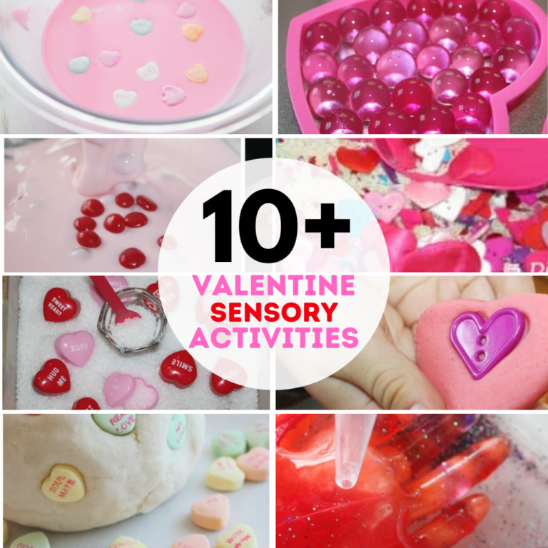 Valentine’s Day Sensory Bins & Activities