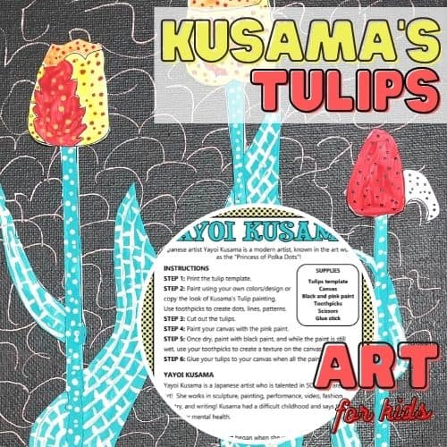 Tulip Art Project (Free Printable)