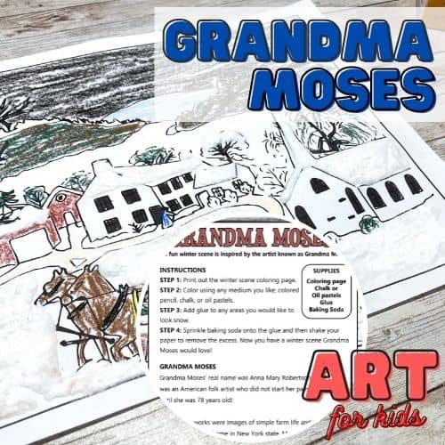 Grandma Moses Winter Art Activity