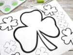 Shamrock Dot Art (Free Printable) - Little Bins for Little Hands