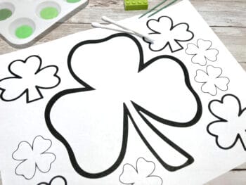 Shamrock Dot Art (Free Printable) - Little Bins for Little Hands