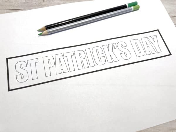 Shamrock Dot Art (Free Printable) - Little Bins for Little Hands