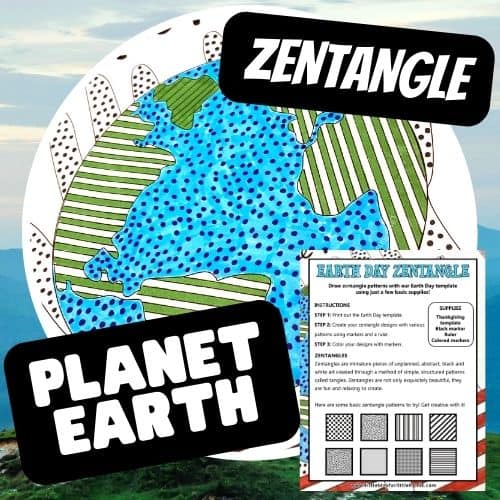 Earth Day Zentangle