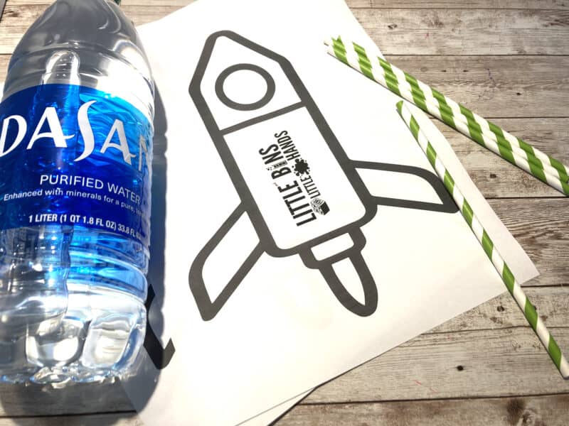 How To Make A Water Bottle Rocket - Little Bins for Little Hands