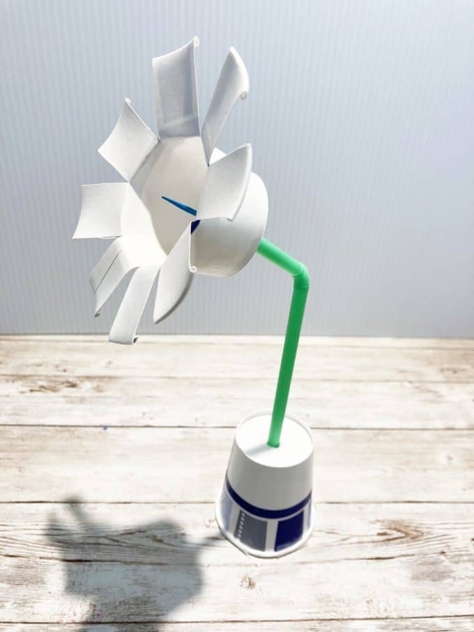 Paper cup windmill