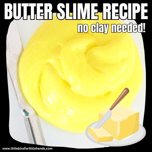 Butter Slime Recipe with Clay, how to make butter slime without borax